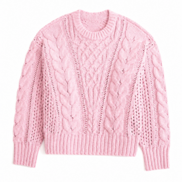 Cream Cable Knit Oversized Sweater