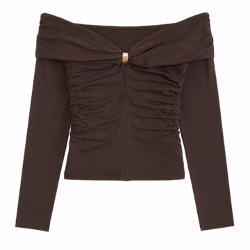 Black Long Sleeve Henley Shirt