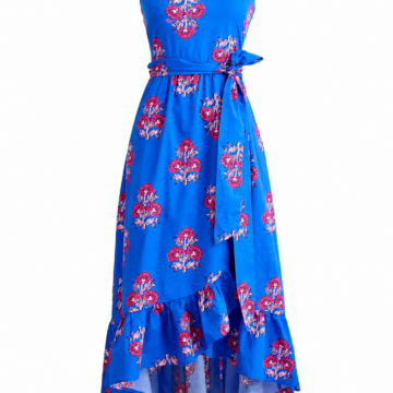 Women's Floral Wrap Maxi Dress