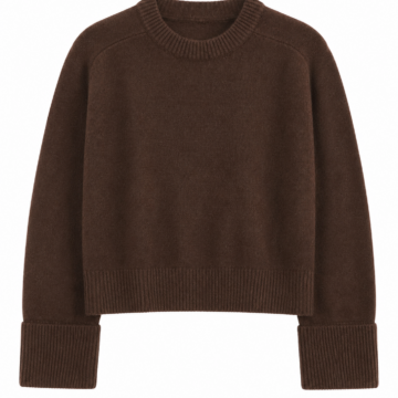 Burgundy Chunky Knit Turtleneck Sweater