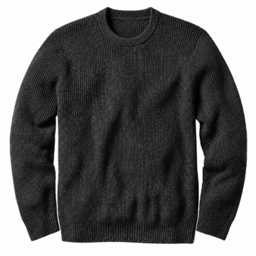 Olive Green Crew Neck Pullover Sweater