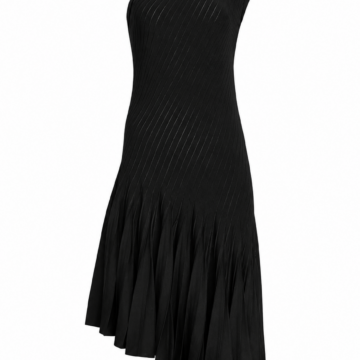 Elegant Black Lace Fit-and-Flare Dress