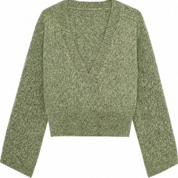 Black Round Neck Chunky Knit Sweater