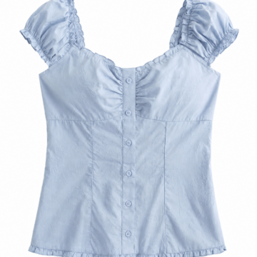 White Crew Neck Short Sleeve Cotton Knit Top