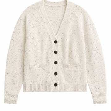 Olive Green Crew Neck Sweater with Ribbed Cuffs