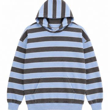 Blue V-Neck Knit Sweater