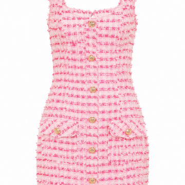Chic Pleated A-line Denim Dress